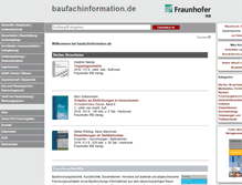 Tablet Screenshot of baufachinformation.de